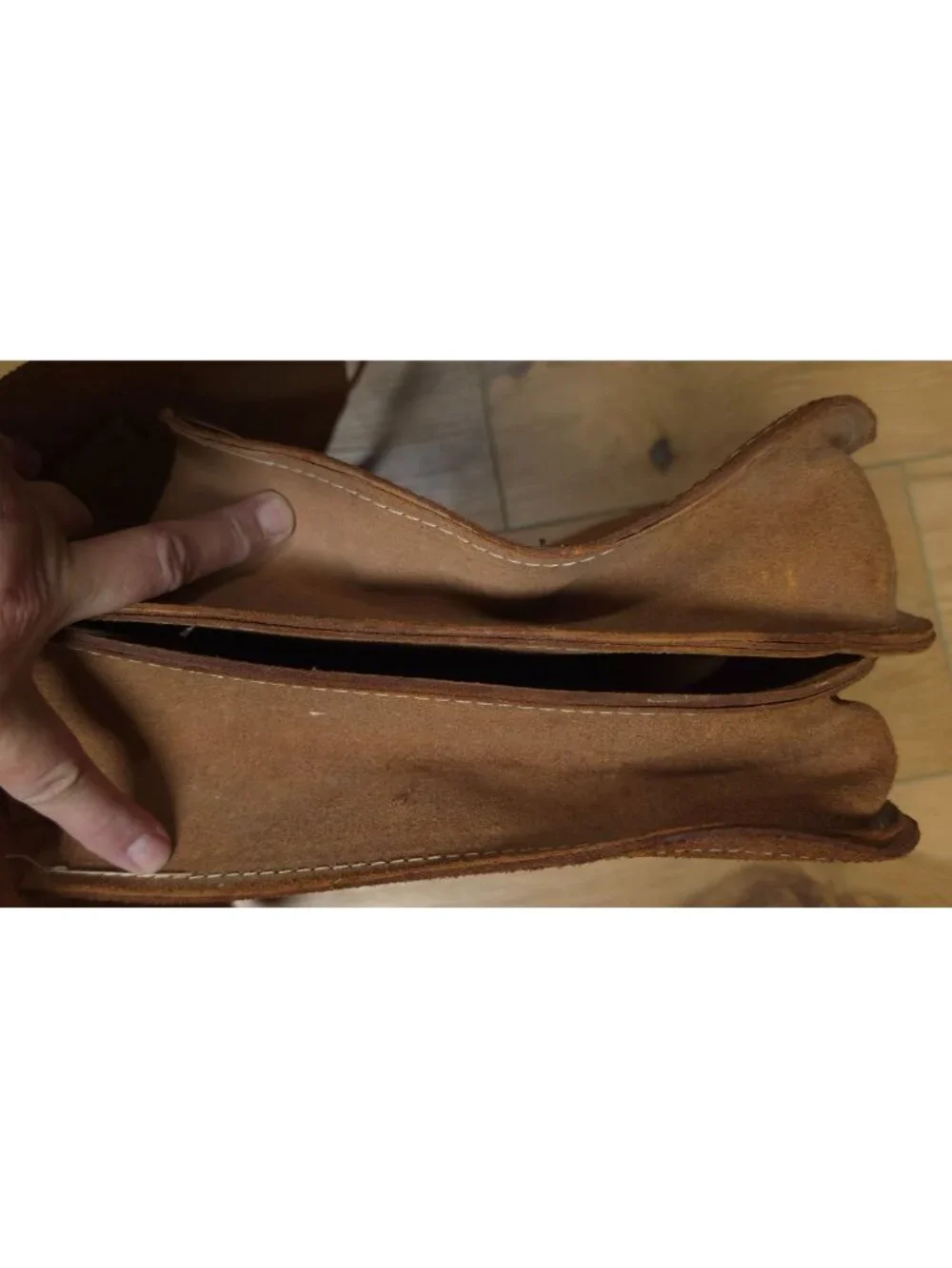 VTG Suede Leather Western Cowboy Biker Horse Motorcycle Throwover Saddle Bags